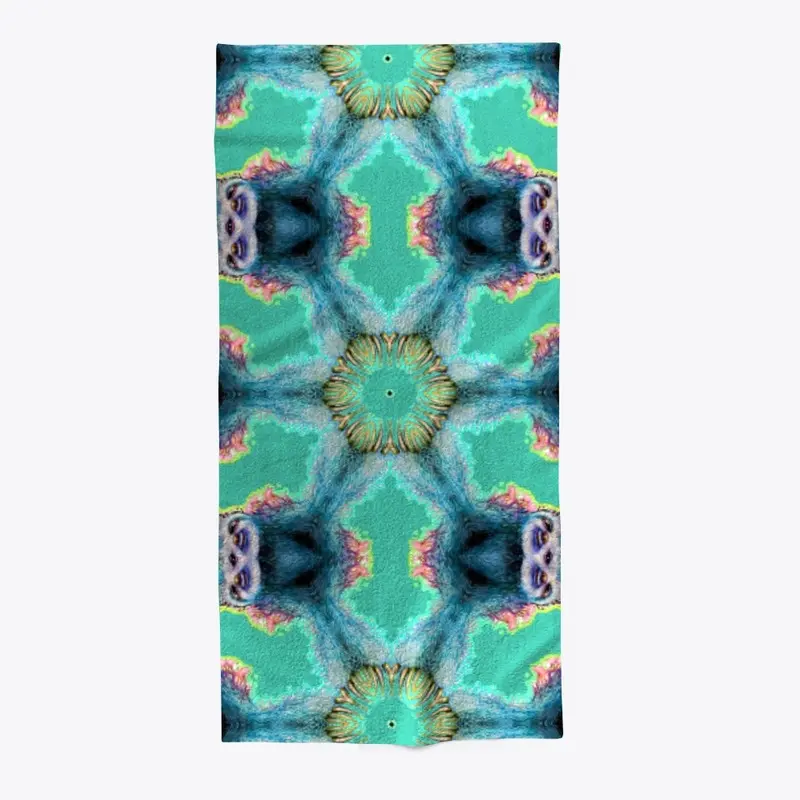 Sloth Hexa Arm Beach Towel