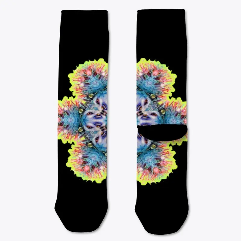 Snowflake Sloth Socks