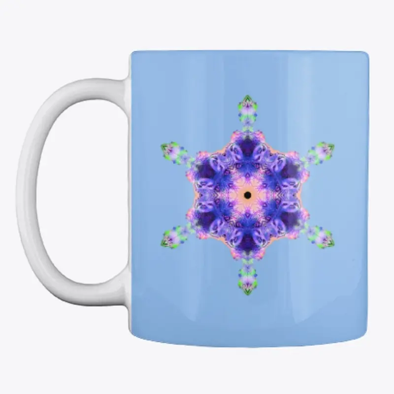 Purple Sloth Snow Flake Mug